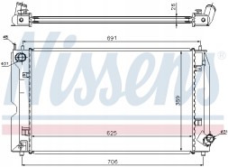 Nissens 64679A Радіатор, система охолодження двигуна nissens 64679a