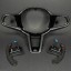 BMW OE 61319501592 32307908506 OE BMW M3 M4 CS LCI G80 G82 Перформансна рамка + лопатки керма CARBON