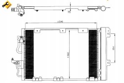 NRF 86227800 NRF Nrf охолоджувач кондиціонера з осушувачем опель