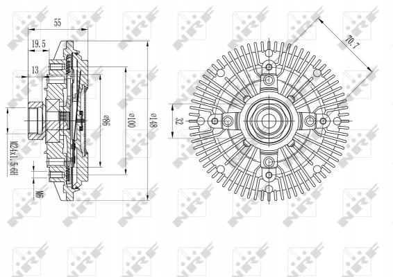 NRF 49601 Sproglo visco вент. Холод - nrf 49601