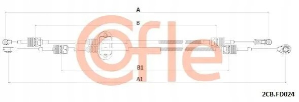 Cofle 92.2CB.FD024 Трос перемикання передач 92.2cb.Fd024 cofle ford mondeo