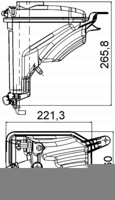 Mahle CRT 207 000S Mahle crt 207 000s розширювальний бак, охолоджуюча рідина