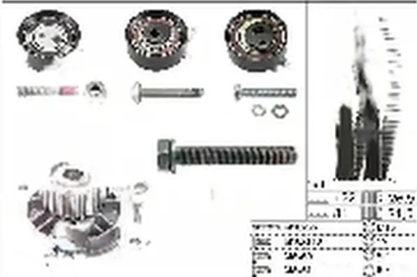 Шефлер І.НА 530 0483 30 Комплект грм + водяний насос 530 0483 30 ina vw