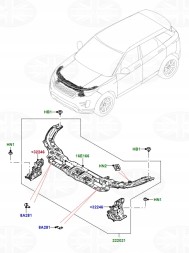 Land Rover OE Кронштейн передній правий Range Rover Evoque 2 L551 LR125669