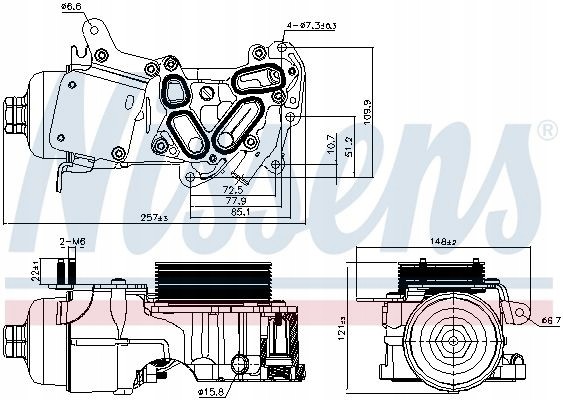 Nissens 91124 41375928_І масляний охолоджувач