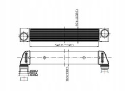 Abakus 004-018-0008 Інтеркулер bmw e60 e61 2003 р.В.- Нов