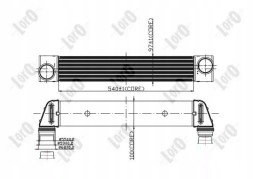 Abakus 004-018-0008 Інтеркулер bmw e60 e61 2003 р.В.- Нов
