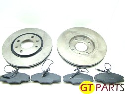 GT-Parts 003750 x2 023729 Диски x2 + колодки PEUGEOT 406 1.6 1.8 1.9D ФРОНТАЛЬНІ