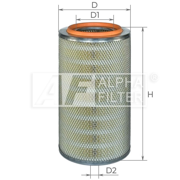 AF0745 ALPHA FILTER Фільтр забору повітря