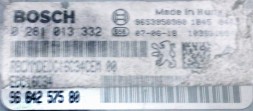 Bosch 0281013332 9664257580 BEZ IMMO przygotowany w SDK Контролер 0281013332 9664257580 БЕЗ IMMO