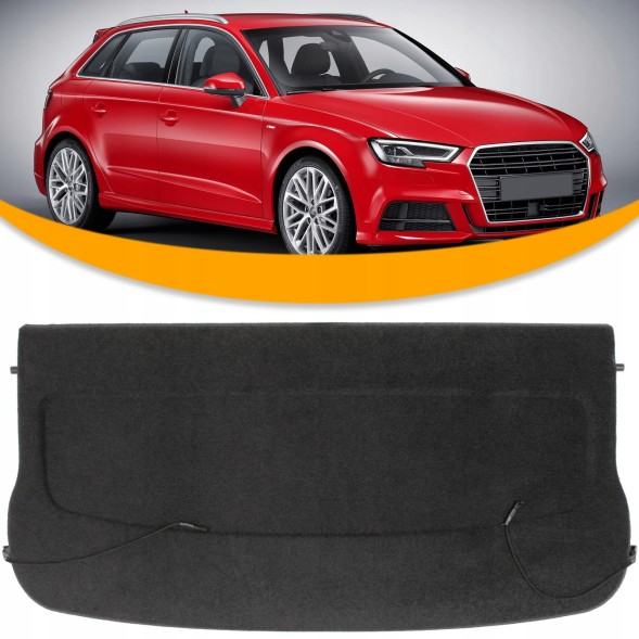 М МОДЕКАР MC-273048721-1 Полиця багажника для audi a3 8v 2013-2020 чорна 8v4867769 кришка задня