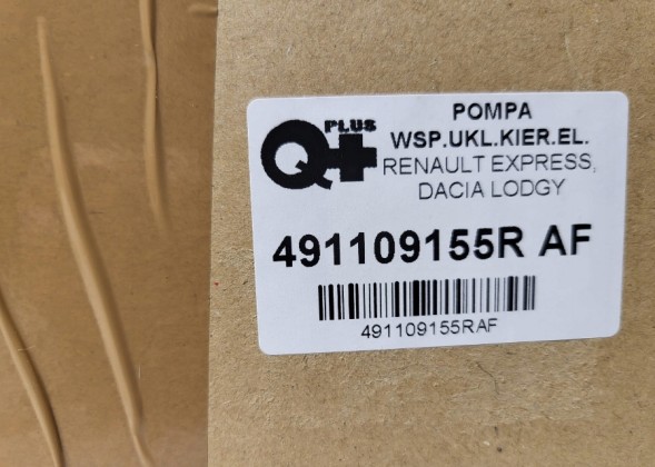 Jtekt 491109155R Насос гідропідсилювача електричний renault express, dacia lodgy 491109155r