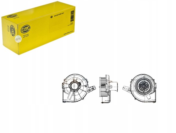 Hella HEL8EW 009 157-131(EXT) Hella двигун повітродувки vw поло 00- hella