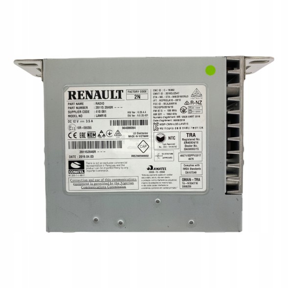 Renault OE Радіонавігація R-Link 2 Kadjar 281152846R