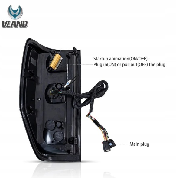 VLAND LDFO99 mhm Задні ліхтарі Vland Led Tuning Smoke Black Ford Ranger V 5 mk5 2011-2022