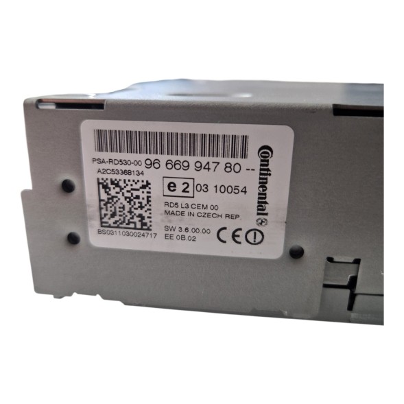 Groupe PSA PSA OE 1609262980 АУДІОМАГНІТОЛА CD ПЛЕЄР ДЛЯ CITROEN C4 DS4 II OE 1609262980