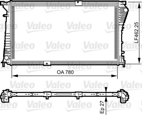 734931 VALEO Радіатор системи охолодження