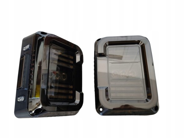 ABA WRAN-LED-C-JK-eu LED ліхтарі задні Jeep Wrangler Rubicon JK JKU ТИП C Black ЄВРОПЕЙСЬКА ОМОЛОГАЦІЯ
