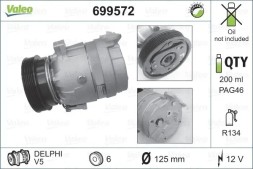 Valeo 699572 Компресор компресора кондиціонера 699572 valeo opel