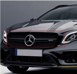 Automaniac 156031 АТРАПА ГРИЛЬ MERCEDES GLA W156 X156 НОВА УКЛАДКА 45 AMG ЧОРНИЙ ГЛЯНЕЦЬ