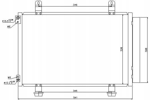 Nissens 940079/NIS Nissens охолоджувач кондиціонера (з осушувачем) opel + помічник водія #28