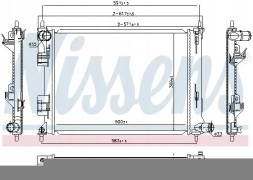 Nissens 666213 Охолоджувач води 666213 nissens hyundai i20 і