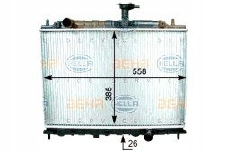 Hella 8MK 376 762-451 Радіатор охолодження двигуна - система охолодження двигуна [hell