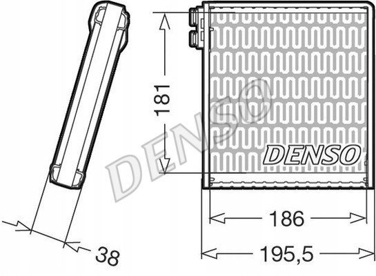 Denso DEV09103 Випарник, кондиціонер denso dev09103