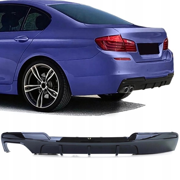 Китай Dyfuzor Dokładka BMW F10 F11 520 525 530 Дифузор BMW F10 F11 Чорний Блиск M Пакет Накладка бампера Спойлер