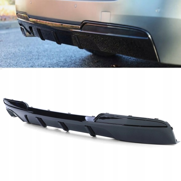Китай Dyfuzor Dokładka BMW F10 F11 520 525 530 Дифузор BMW F10 F11 Чорний Блиск M Пакет Накладка бампера Спойлер