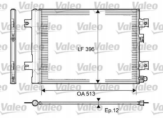 Valeo 814077 Конденсатор радіатора кондиціонування повітря 814077 valeo