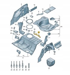 Audi OE 8D0813546A Кріплення ISOFIX Audi OE з втулками та болтами для Audi A4/A6 1998-2008