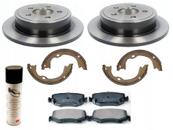 Quaro ALL2909C Диски колодки ручної щелепи jeep wrangler iii jk 2006- зад 316мм х 12мм