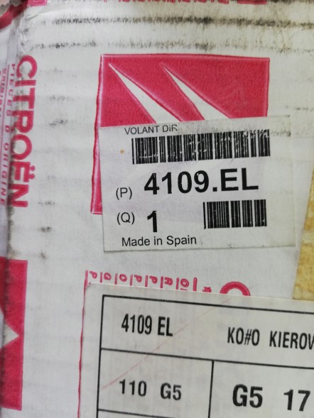 Citroen OE 4109.EL Кермо CITROEN C5 4109EL 96326378ZE OE!