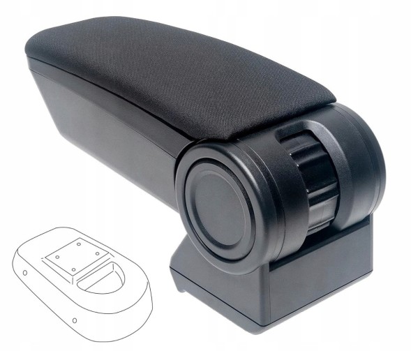 Rati V05223A Підлокітник Armster 3, Fiat 500X, 2015-, тканина