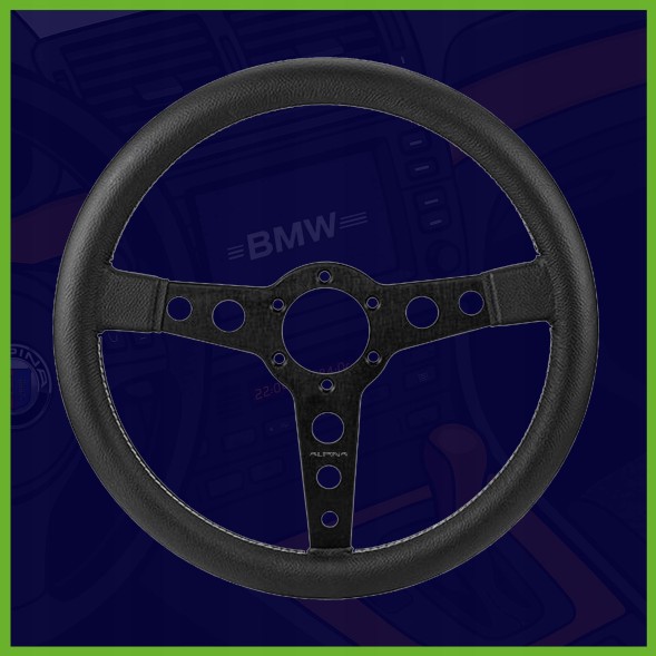 Alpina 93233182 Шкіряне кермо MOMO "Prototipo" 350мм, чорне