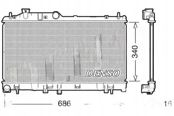 Denso DRM36007 Охолоджувач води drm36007 denso subaru forester