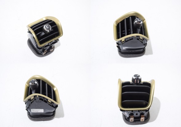 BMW OE 5A130E1 5A130E2 5A130E3 5A130E4 MINI Kolor - Brass - Mosiądz MINI Clubman F54 LCI Решітка припливної вентиляції приладової панелі Комплект