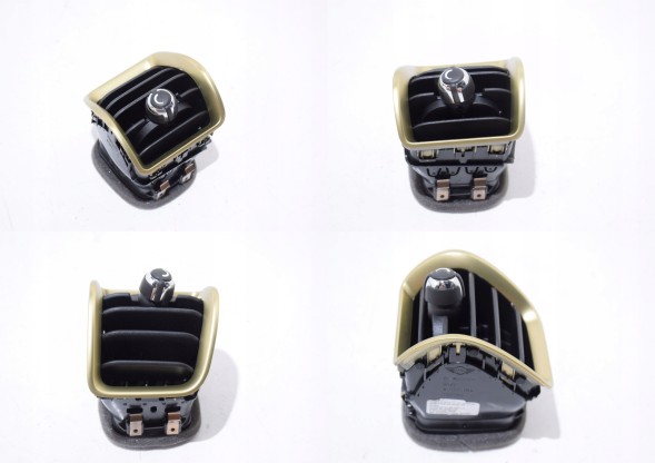 BMW OE 5A130E1 5A130E2 5A130E3 5A130E4 MINI Kolor - Brass - Mosiądz MINI Clubman F54 LCI Решітка припливної вентиляції приладової панелі Комплект