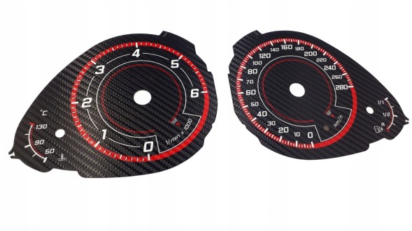 Moman 0089688089866 Audi A4 B8 Q5 циферблати годинника CUSTOM CARBON