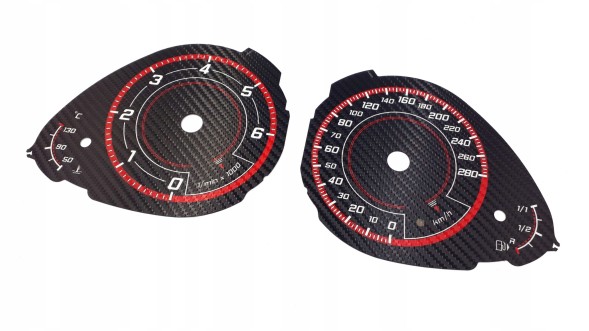 Moman 0089688089866 Audi A4 B8 Q5 циферблати годинника CUSTOM CARBON