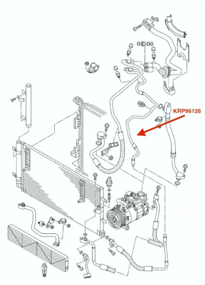 EACS Шланг кондиціонера EACS 8K0 260 710 H Audi A4 B8/A5