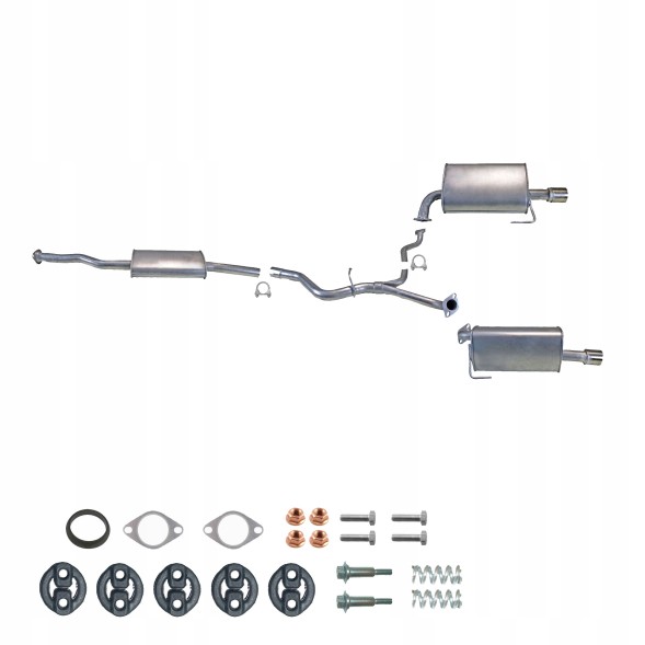 ЄС ZEST.46.223E+46.224E+46.017E Комплект глушника + труба subaru legacy 2.5 16в awd kombi 2003