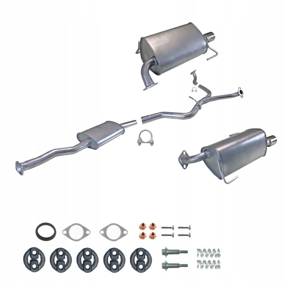 ЄС ZEST.46.223E+46.224E+46.017E Комплект глушника + труба subaru legacy 2.5 16в awd kombi 2003