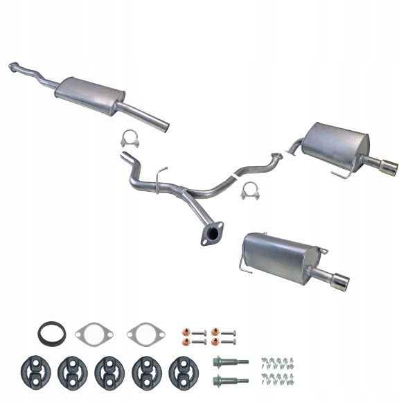 ЄС ZEST.46.223E+46.224E+46.017E Комплект глушника + труба subaru legacy 2.5 16в awd kombi 2003