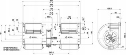 Spal CEL2339 Вентилятор spal двухнаголовний 006-b40-22 24v 3 передачі