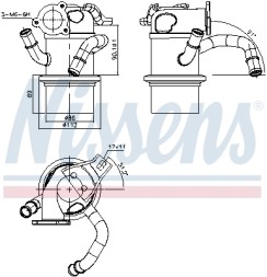 989315 NISSENS Радиатор рециркуляции ОГ