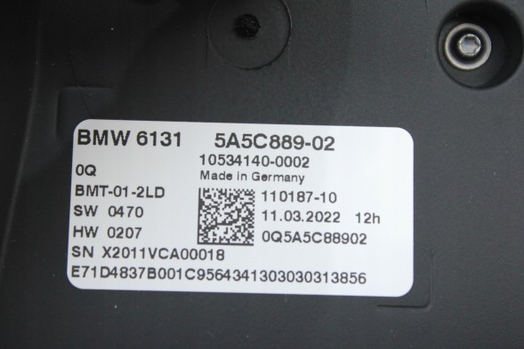BMW OE 5A5C889 61315A5C889 *2 МОДУЛЬ ПАНЕЛЬ КОНТРОЛЕР ЕКРАН ПІДТРИМКИ ДВЕРЕЙ ЛІВА ЗАДНЯ BMW G70 5A5C889