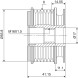 588001 VALEO Шків привідного паса