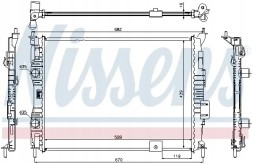 Nissens 67364 Охолоджувач води 67364 nissens nissan qashqai і